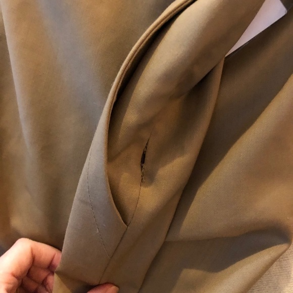 Equipment Cyrill Wool Trousers NWT Bois Khaki 6 RIPPED at Pocket - Picture 5 of 6